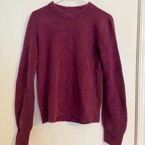 Maroon Rag & Bone Cashmere Sweater